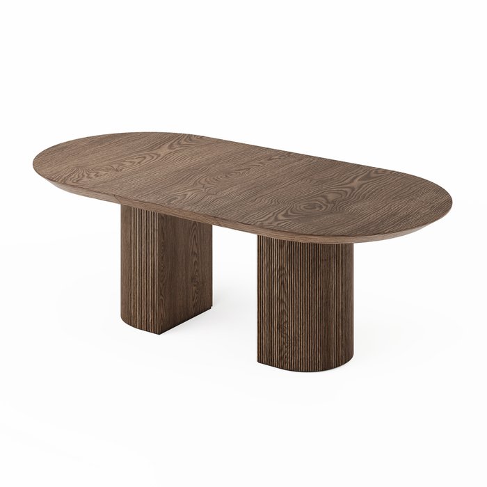 Раздвижной обеденный стол Гиртаб S коричневого цвета - лучшие Обеденные столы в INMYROOM