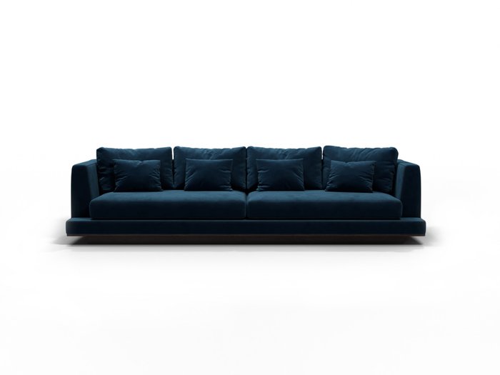 Диван Manhattan 270 синего цвета - купить Прямые диваны по цене 239800.0