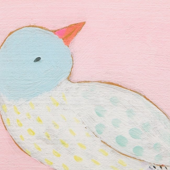 Квадратный постер в раме Bright Birds 2 с яркой птичкой  - купить Картины по цене 3090.0
