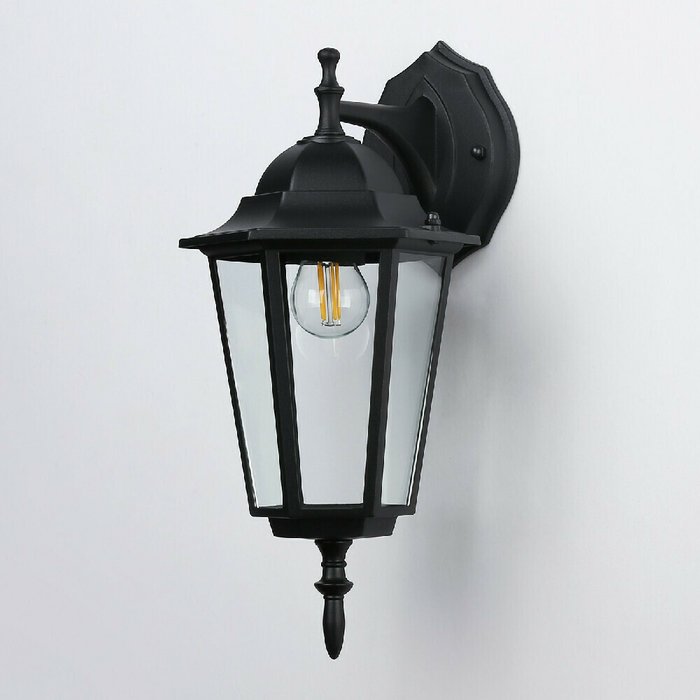 Уличный настенный светильник Garden черного цвета - лучшие Настенные уличные светильники в INMYROOM