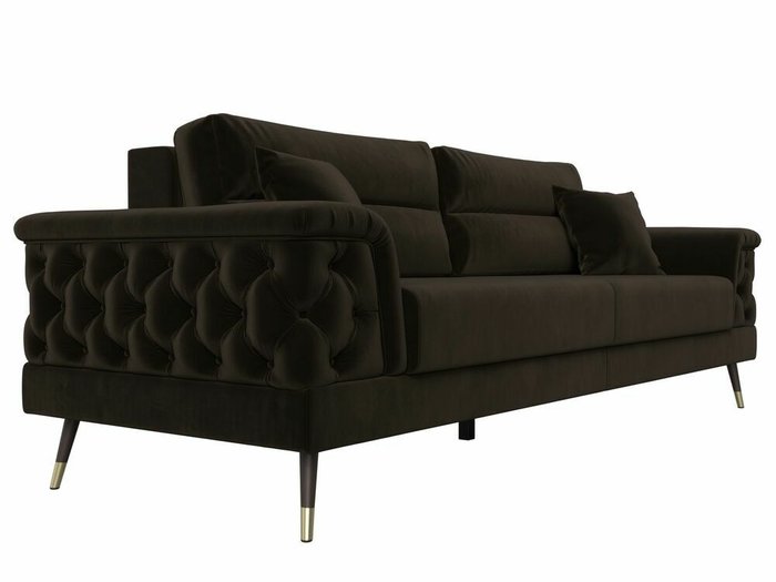 Диван-кровать Лига 023 темно-коричневого цвета - лучшие Прямые диваны в INMYROOM