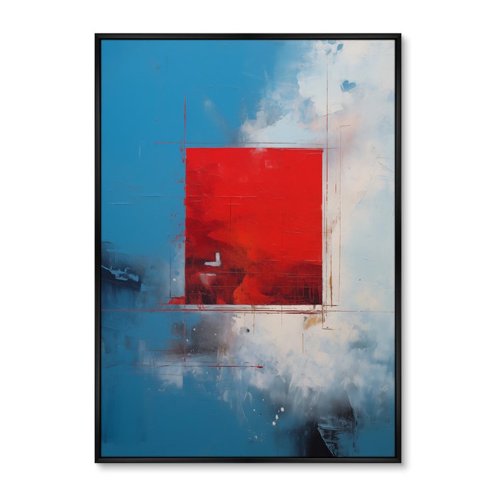 Репродукция картины Rosso quadrato, 2024г.