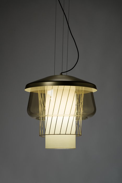 Подвесной светильник Silk Road золотого цвета - купить Потолочные светильники по цене 31200.0