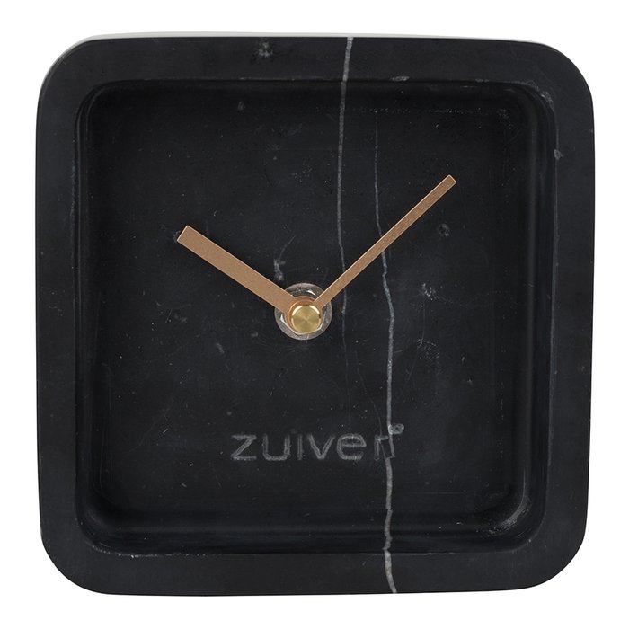 Часы Luxury Time из черного мрамора