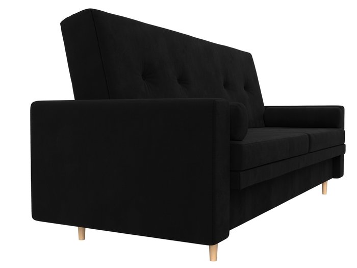 Прямой диван-кровать Белфаст черного цвета (книжка) - лучшие Прямые диваны в INMYROOM