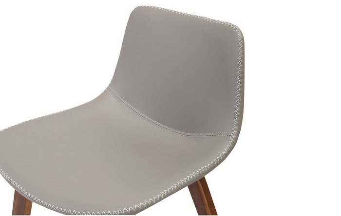 Стул полубарный Janis серого цвета - лучшие Барные стулья в INMYROOM