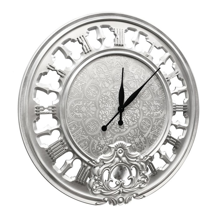 Настенные часы Fago серебристого цвета - купить Часы по цене 57000.0