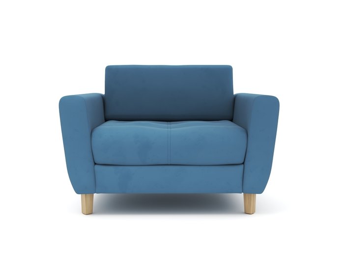 Кресло Герберт серо-голубого цвета - лучшие Интерьерные кресла в INMYROOM