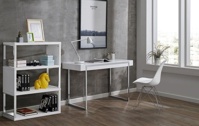 Стол письменный Ego белого цвета - купить Письменные столы по цене 23700.0