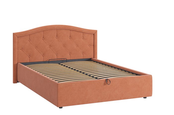 Кровать Верона 2 140х200 персикового цвета с подъемным механизмом  - купить Кровати для спальни по цене 31680.0