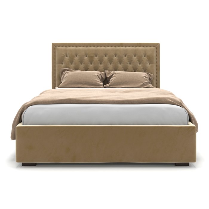 Кровать Celine бежевого цвета 200х200 - купить Кровати для спальни по цене 89900.0