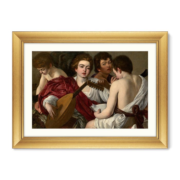 Репродукция картины The Musicians, 1597г. - купить Картины по цене 16299.0