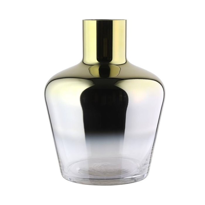 Ваза для декора Samuntai серо-золотого цвета - лучшие Вазы в INMYROOM Ваза для декора Samuntai серо-золотого цвета - лучшие Вазы в INMYROOM