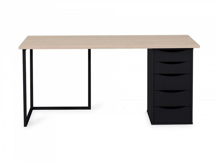 Письменный стол Board с основанием черного цвета - лучшие Письменные столы в INMYROOM