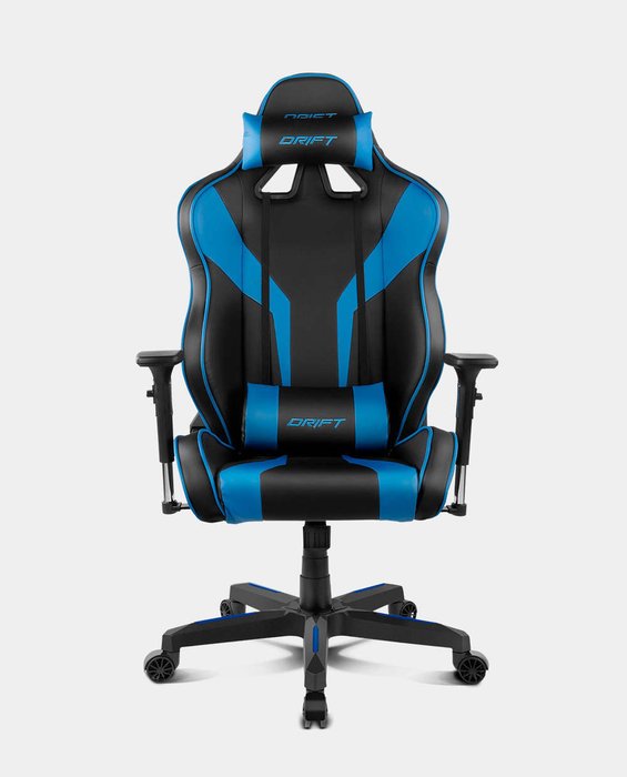 Игровое кресло Drift черного цвета с синими вставками
