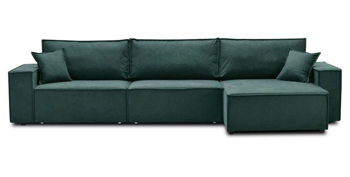 Угловой диван-кровать Фабио MAX зеленого цвета - лучшие Угловые диваны в INMYROOM
