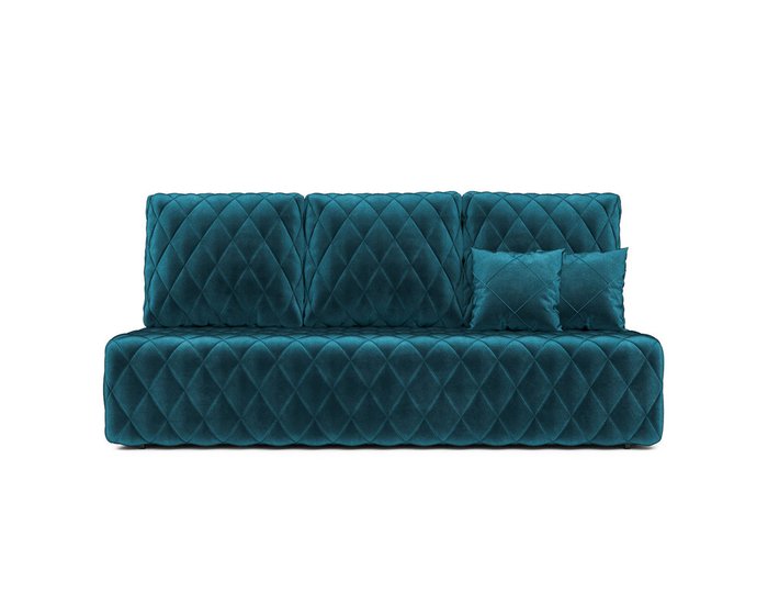 Диван-кровать Роял сине-зеленого цвета - купить Прямые диваны по цене 41990.0