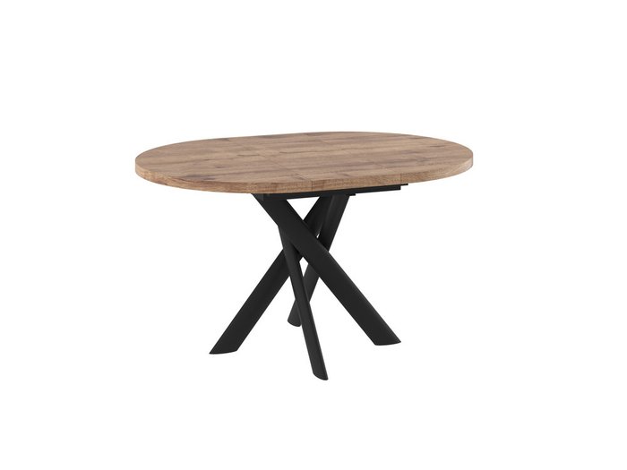 Раздвижной обеденный стол Рональдо черно-бежевого цвета - купить Обеденные столы по цене 21991.0