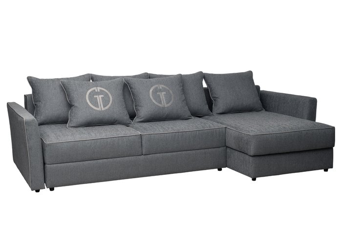 Угловой диван-кровать Sorrento темно-серого цвета - купить Угловые диваны по цене 227500.0