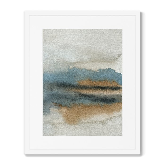 Репродукция картины в раме Lakeside in the morning fog - купить Картины по цене 8199.0