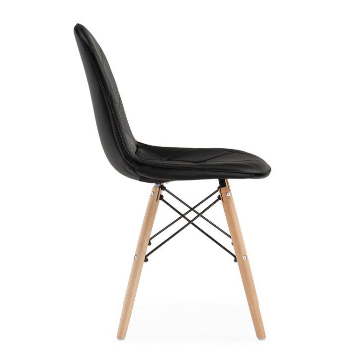 Стул Kvadro черного цвета - лучшие Обеденные стулья в INMYROOM