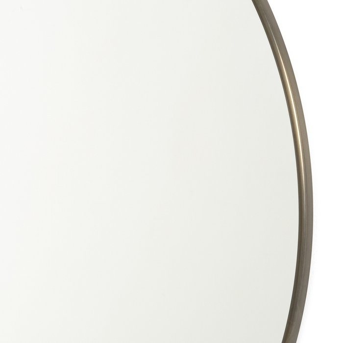 Зеркало настенное из металла под латунь с эффектом старения Caligone золотого цвета - купить Настенные зеркала по цене 29173.0
