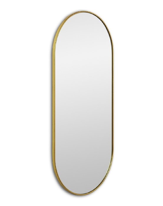Настенное зеркало Kapsel S в раме золотого цвета - купить Настенные зеркала по цене 11300.0