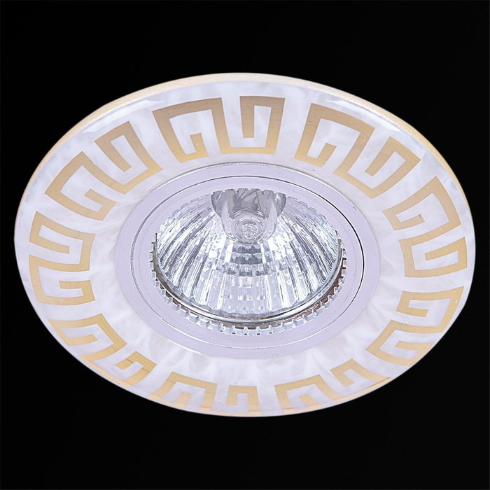 Встраиваемый светильник 09504-9.0-001MN MR16+LED3W WH/GD (полимер, цвет белый) - купить Встраиваемые споты по цене 230.0 Встраиваемый светильник 09504-9.0-001MN MR16+LED3W WH/GD (полимер, цвет белый) - купить Встраиваемые споты по цене 230.0