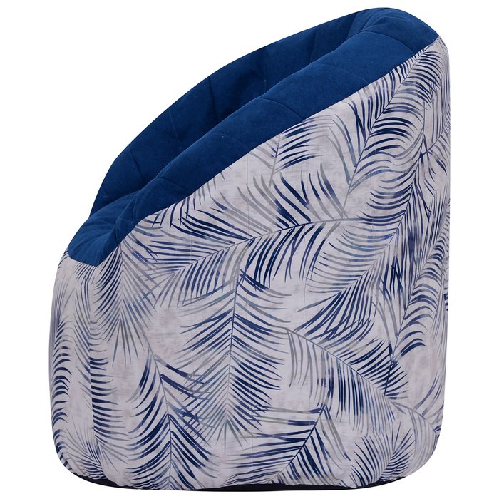 Кресло пенек Австралия Тропики Лайт сине-серого цвета - лучшие Бескаркасная мебель в INMYROOM
