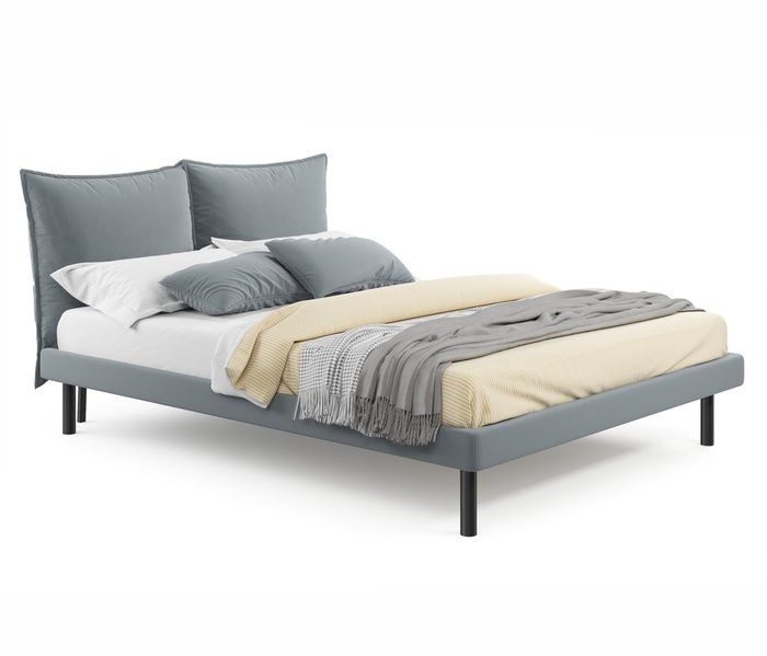 Кровать Fly 160х200 серого цвета с матрасом Кровать Fly 160х200 серого цвета с матрасом
