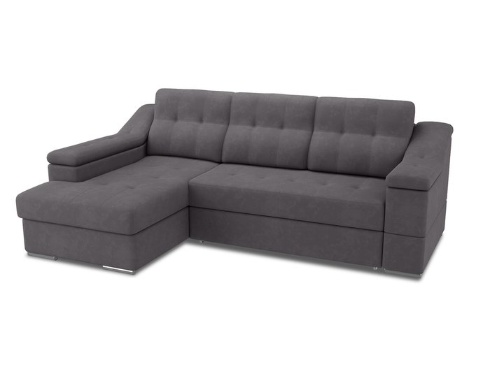 Угловой диван-кровать левый Liverpool темно-серого цвета - купить Угловые диваны по цене 86600.0