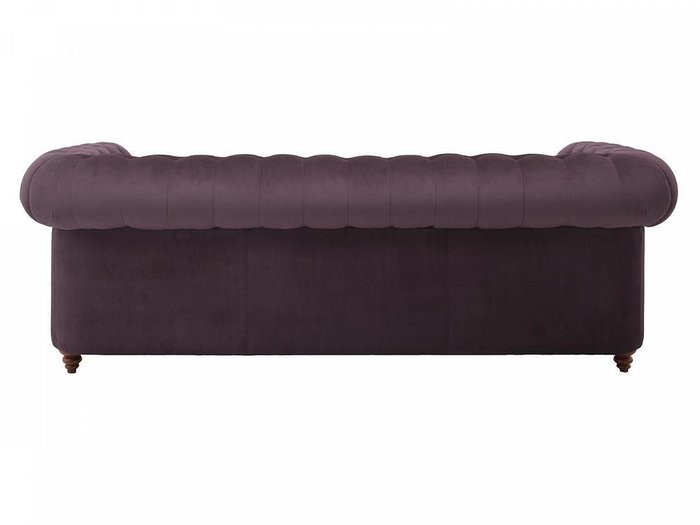 Диван Chester Classic фиолетового цвета с коричневыми ножками - лучшие Прямые диваны в INMYROOM