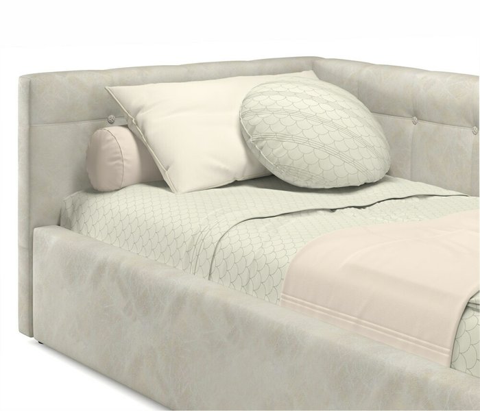 Кровать Bonna 90х200 кремового цвета - купить Кровати для спальни по цене 19000.0