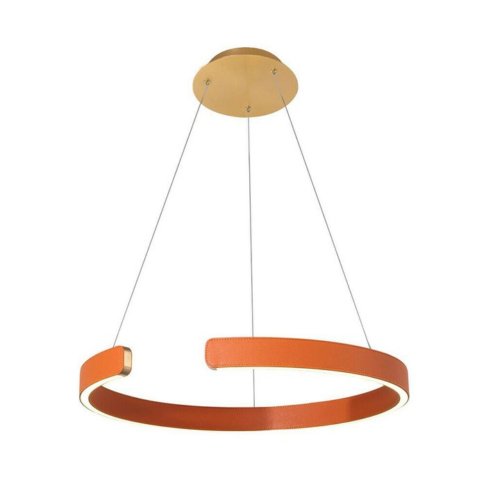 Подвесной светодиодный светильник Ring оранжевого цвета - лучшие Подвесные светильники в INMYROOM