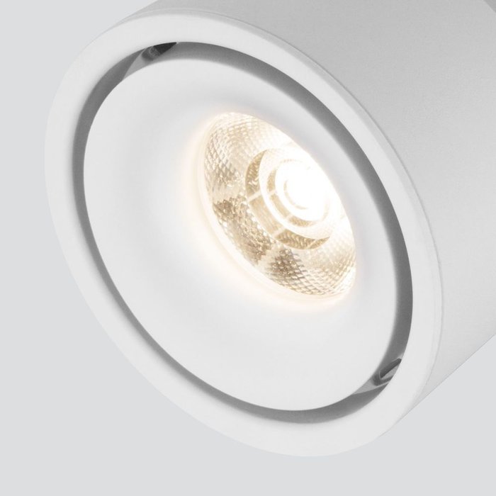 Накладной потолочный светодиодный светильник DLR031 15W 4200K 3100 белый матовый Klips - лучшие Накладные споты в INMYROOM