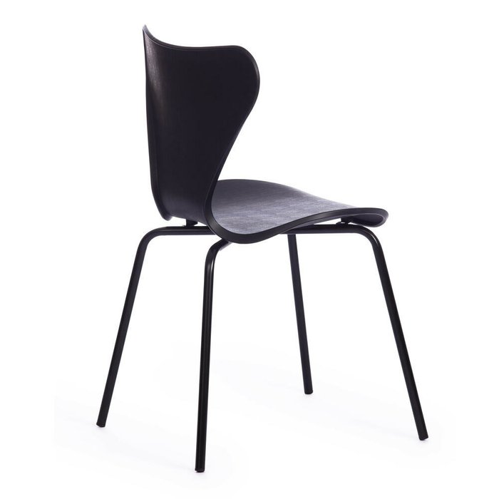 Стул Jacobsen черного цвета - лучшие Обеденные стулья в INMYROOM