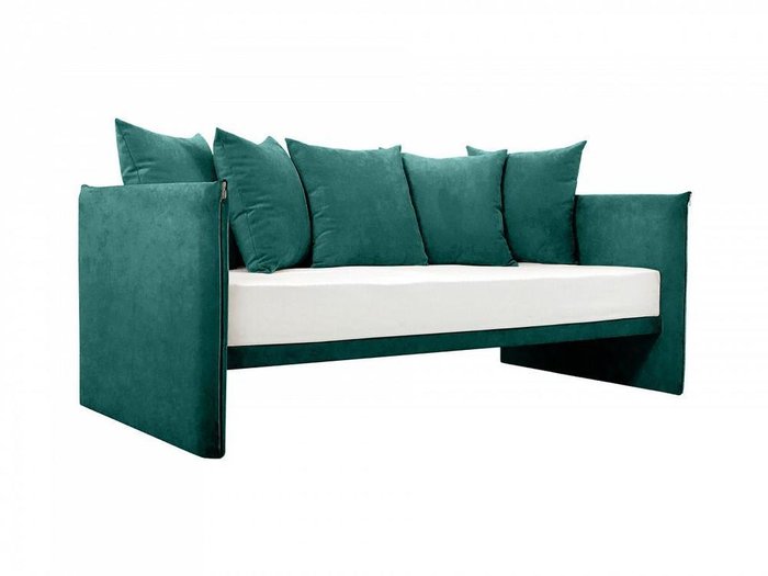 Кровать-кушетка Milano зеленого цвета - купить Кровати для спальни по цене 41395.0