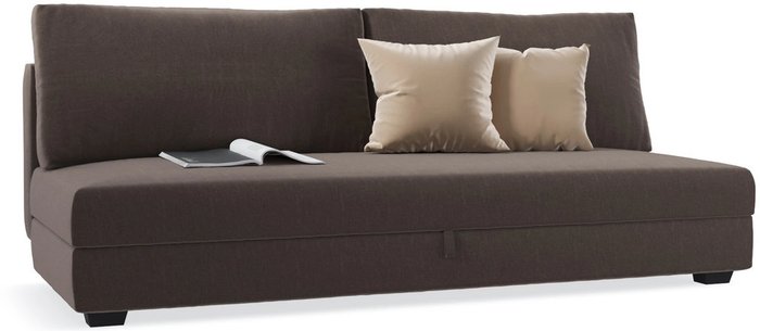 Прямой диван-кровать Forest коричневого цвета