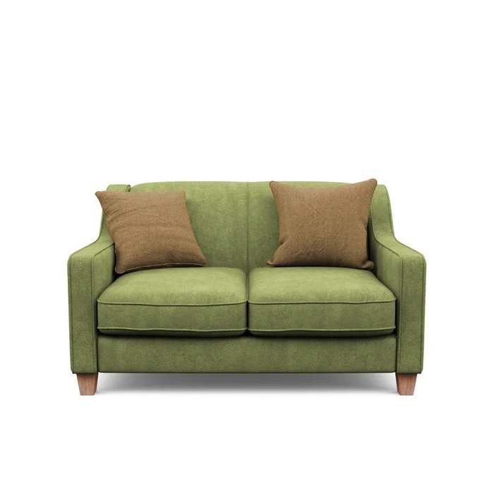Двухместный диван-кровать Агата S зеленого цвета
