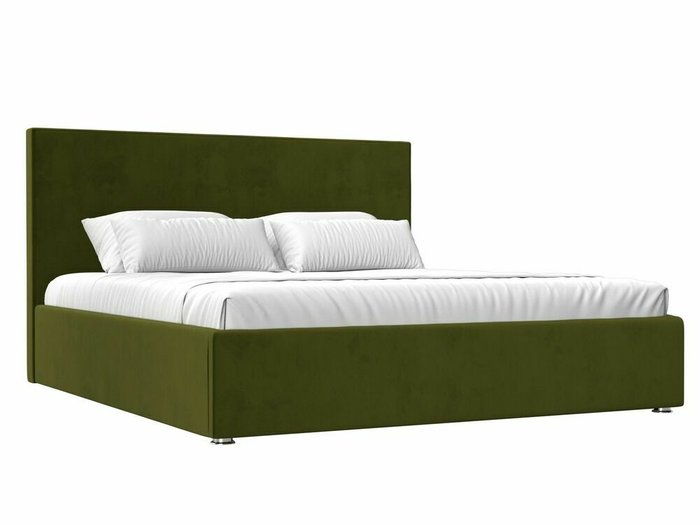 Кровать Кариба 160х200 зеленого цвета с подъемным механизмом 