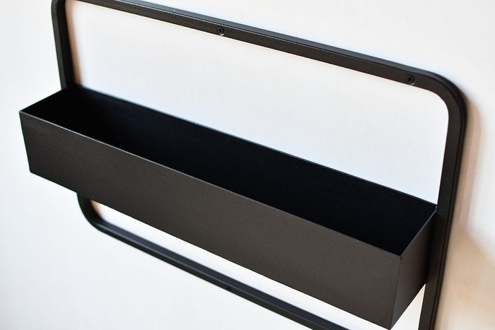 Полка Metall Shelf черного цвета - лучшие Полки в INMYROOM