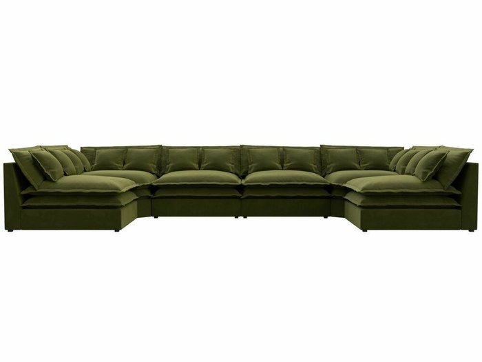 Угловой диван Лига 040 зеленого цвета   - купить Угловые диваны по цене 138999.0