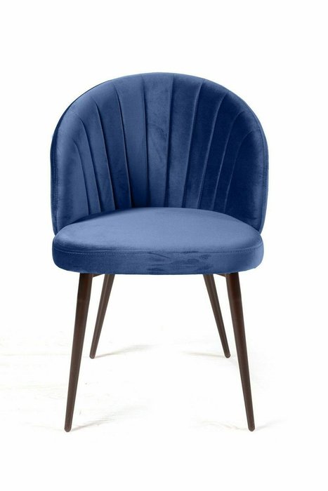 Обеденный стул Mont Blanc синего цвета - лучшие Обеденные стулья в INMYROOM