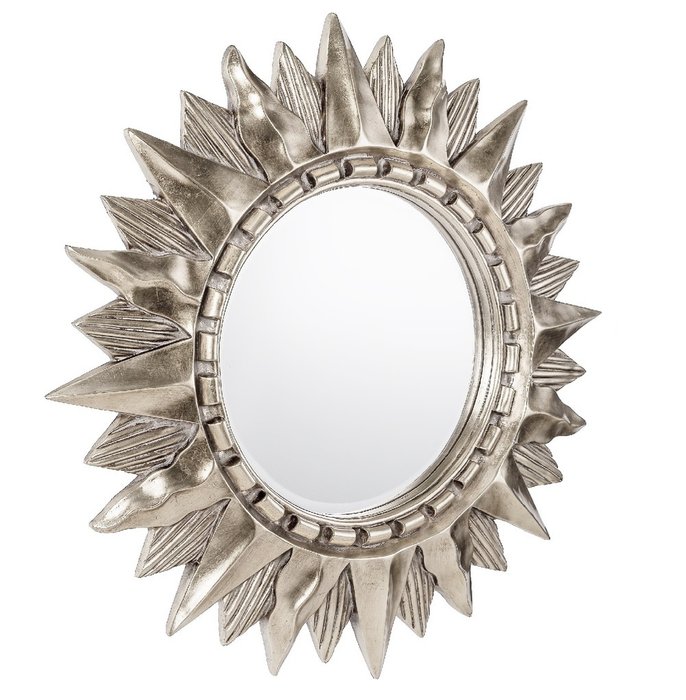 Настенное Зеркало-солнце Sol Silver   - купить Настенные зеркала по цене 37500.0