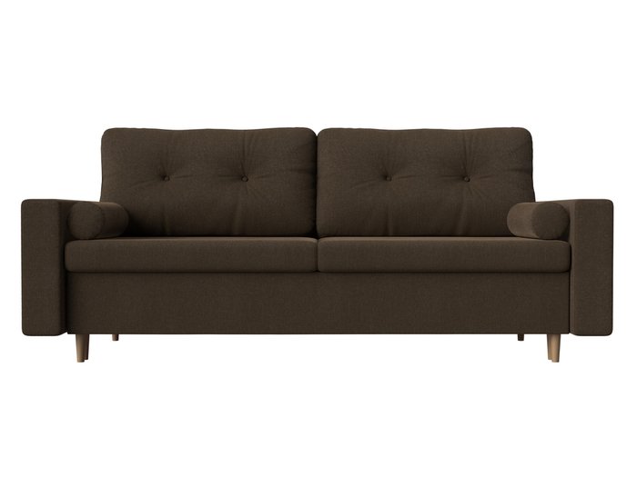 Прямой диван-кровать Белфаст коричневого цвета (тик-так) - купить Прямые диваны по цене 44999.0