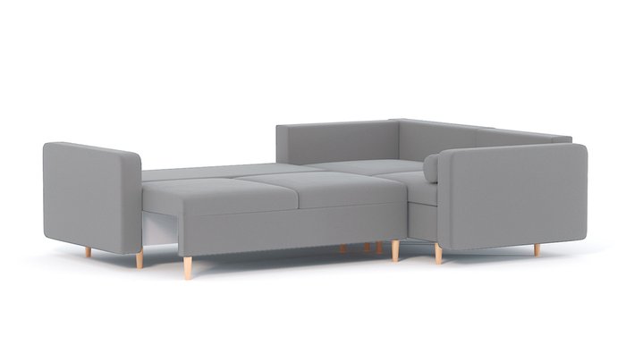 Угловой диван-кровать Палмер светло-серого цвета - купить Угловые диваны по цене 68780.0
