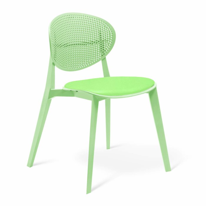 Обеденная группа из стола и четырех стульев зеленого цвета  - купить Обеденные группы по цене 34175.0