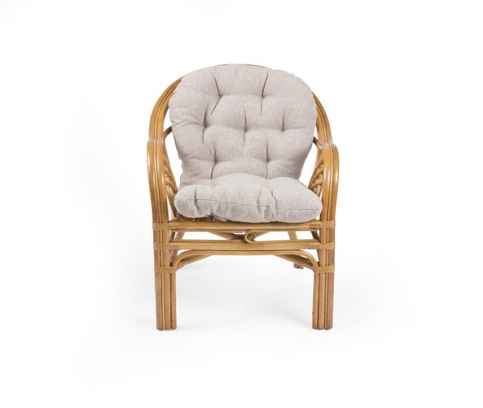 Кресло для отдыха Roma из ротанга мед - лучшие Садовые кресла в INMYROOM