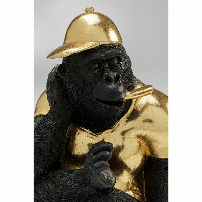 Фигура декоративная Gorilla черно-золотого цвета - лучшие Фигуры и статуэтки в INMYROOM