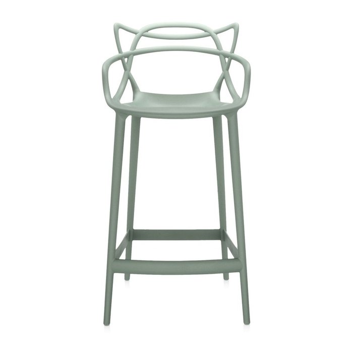 Полубарный стул Masters матово-зеленого цвета - купить Барные стулья по цене 50123.0